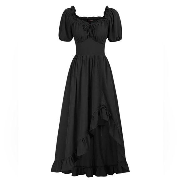 Scarlet Darkness Dresses & Skirts - Scarlet Darkness Women Victorian Square Neck Drawstring Lace Maxi Dress NWOT